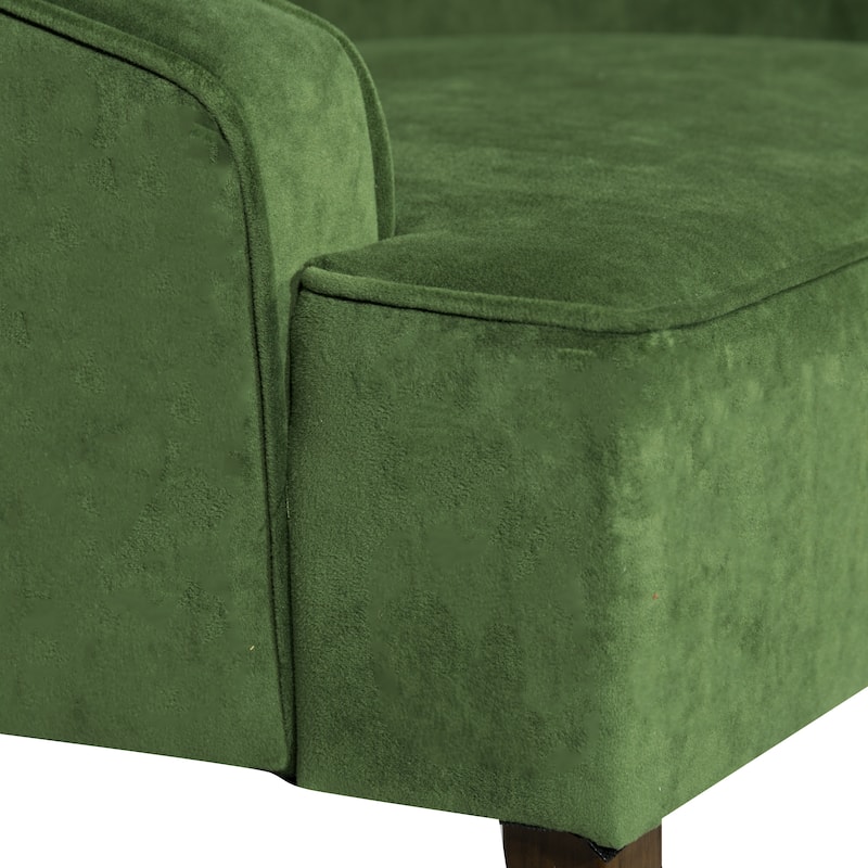 Porch & Den Lyric Velvet Swoop Arm Accent Chair
