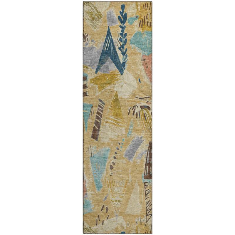 Premium Washable Super Soft Abstract Fragments Mayfield Rug
