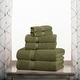 preview thumbnail 35 of 71, Superior Egyptian Cotton Pile Heavyweight 6-Piece Towel Set 6-Piece Set - Forest Green