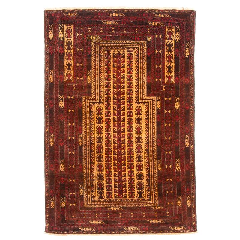 ECARPETGALLERY Hand-knotted Teimani Beige Wool Rug - 2'9 x 4'2