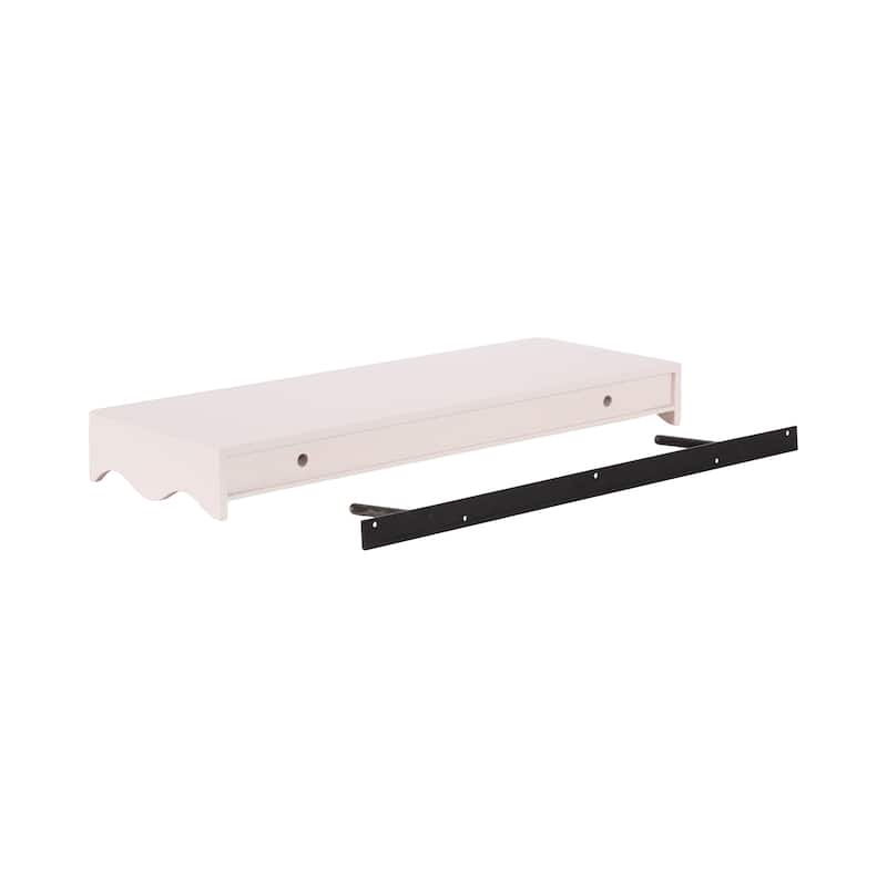 Kate and Laurel Maida Wood Floating Shelves