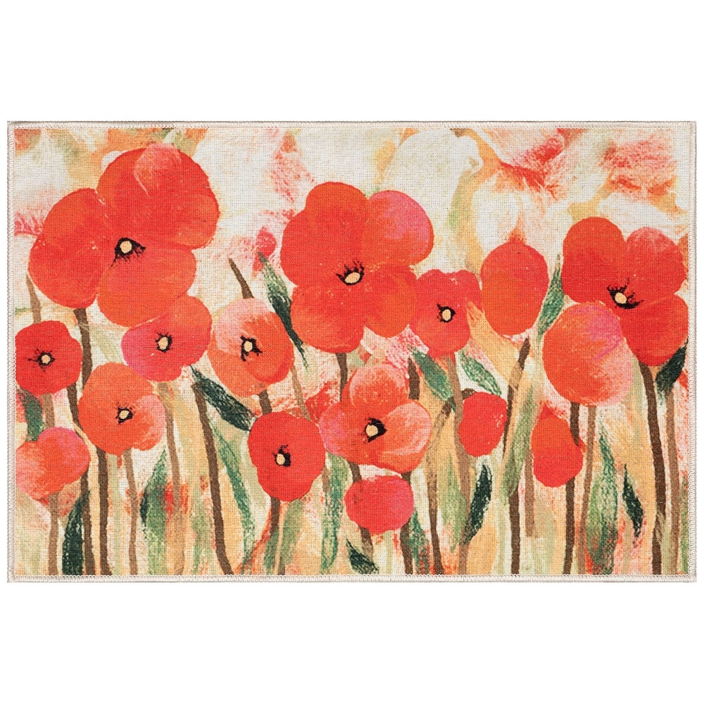Liora Manne Impressions Poppies Indoor/Outdoor Mat