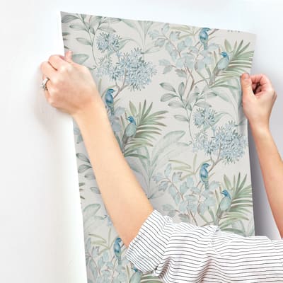 Reagan, Handpainted Songbird 27 In X 27 Ft = 60.8 Sq Ft Wallpaper