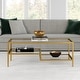 preview thumbnail 7 of 8, Lovett Coffee Table Brass Finish