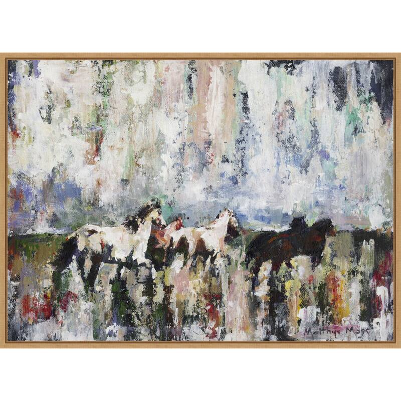 Running Wild by Matthys Moss (38 x 28 in.), Framed Canvas Wall Art Print