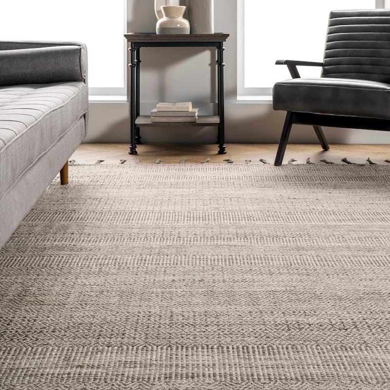 Nuloom Diem Geometric Cotton Tassel Area Rug