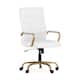 Option White LeatherSoft/Gold Frame
