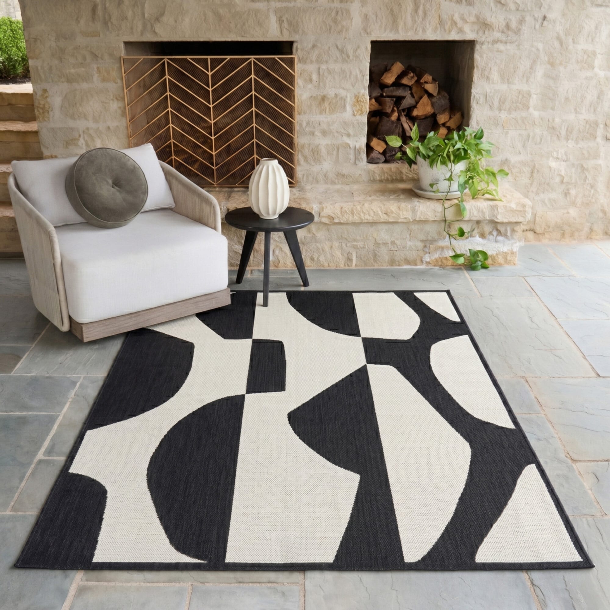 Balta Rugs Rodin Modern Abstract Indoor/Outdoor Area Rug