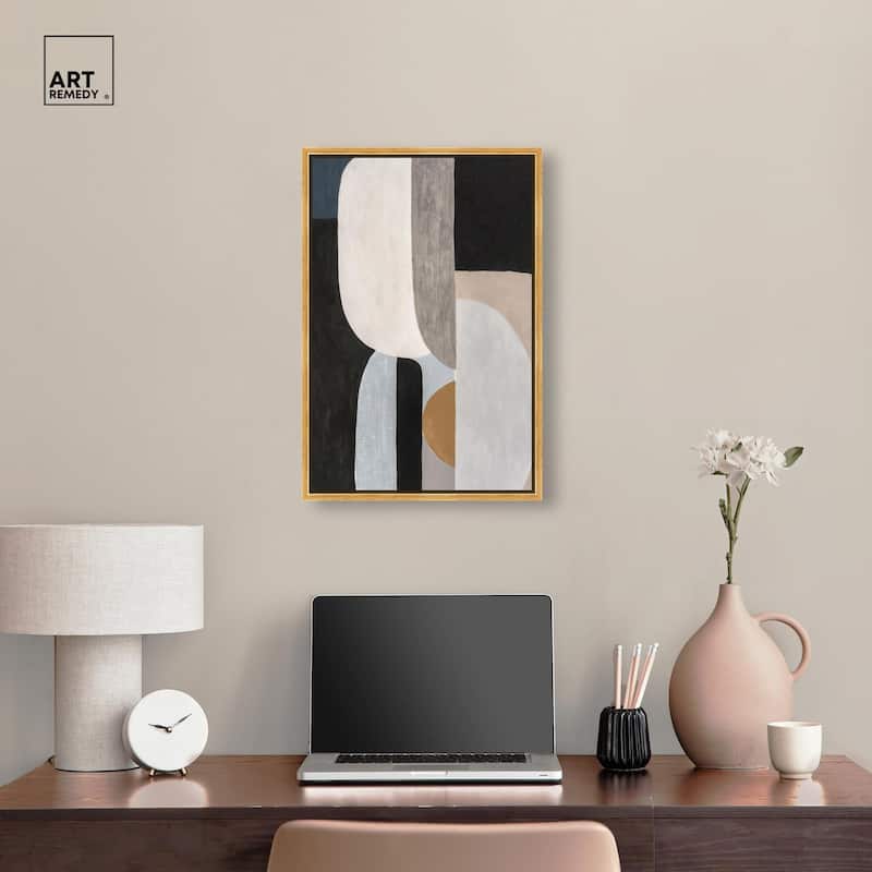Interlocking Segments II Canvas by Art Remedy