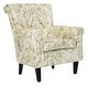 preview thumbnail 4 of 10, SAFAVIEH Hazina Green Printed Paisley Rolled Back Club Chair - 30" x 32.8" x 35.4"