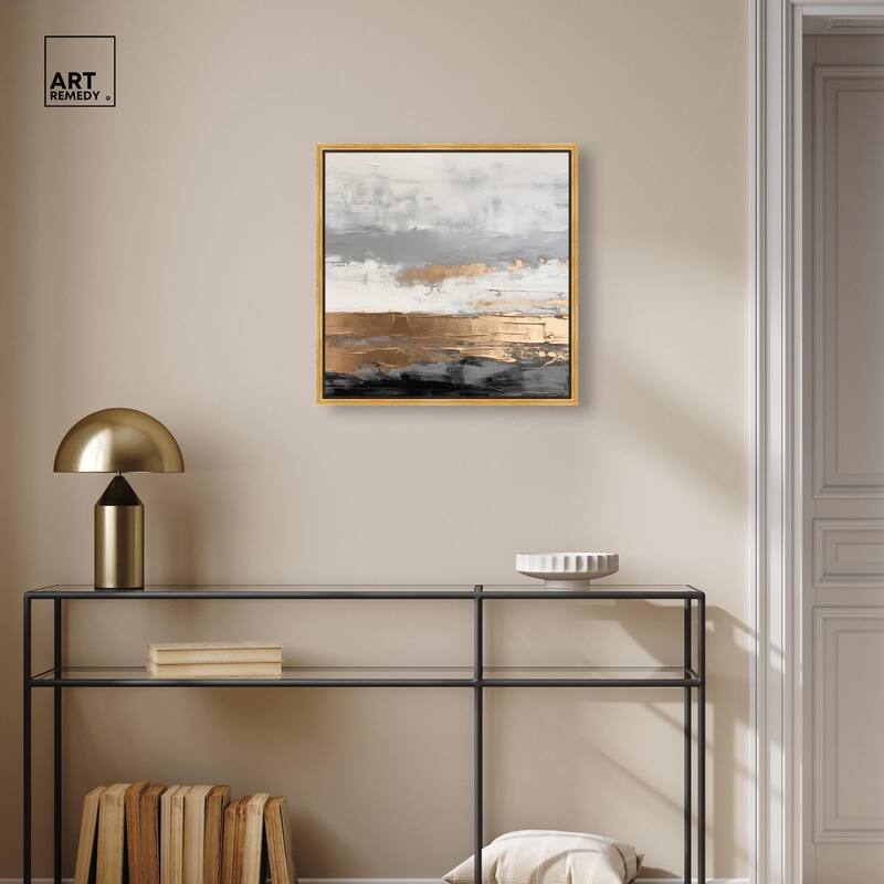 Moonlit Gold II Canvas by Art Remedy