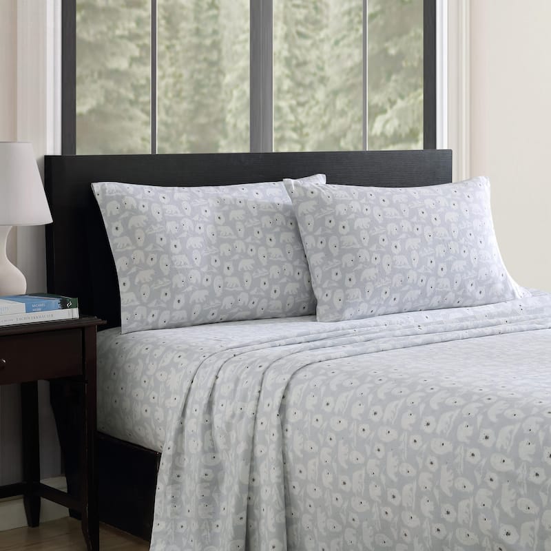 Eddie Bauer Printed Cotton Flannel Sheet Set