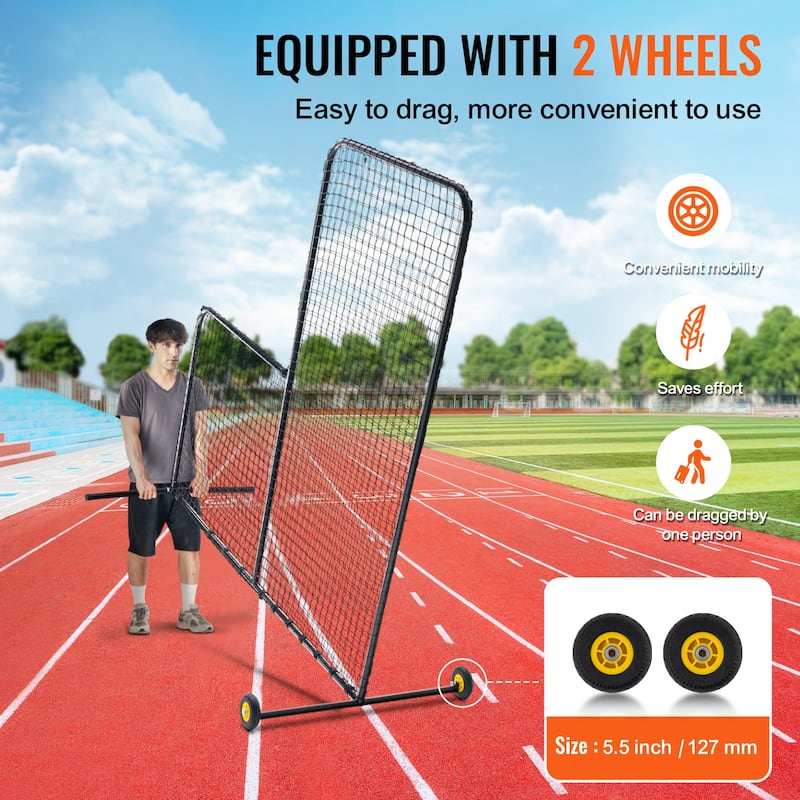 Screen Baseball for Batting Cage Heavy Duty Pitching Net for Pitchers Protection