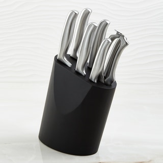 BergHOFF Frame 8Pc Stainless Steel Knife Block Set