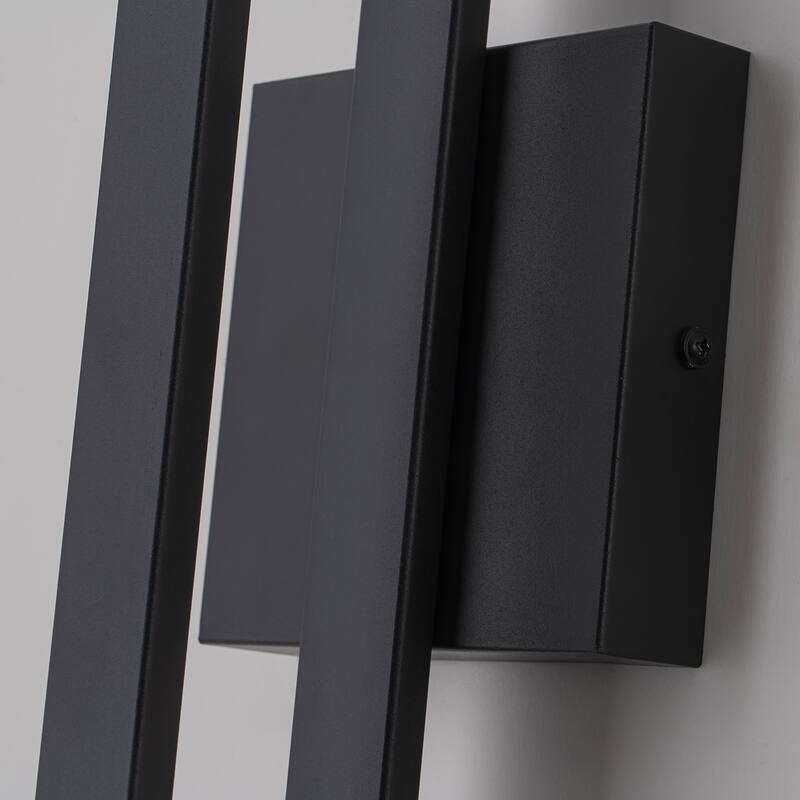 Large LED Outdoor Black Exterior Wall Lantern Sconce Light