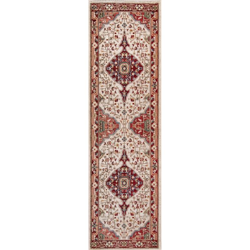 Momeni Lenox Traditional Medallion Area Rug - 2'3" x 8' Runner - Runner/Rectangle