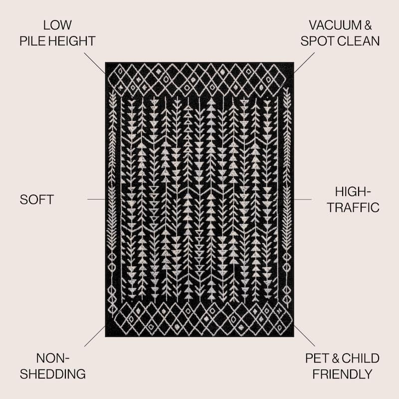 JONATHAN Y Asilah Moroccan Geometric Area Rug
