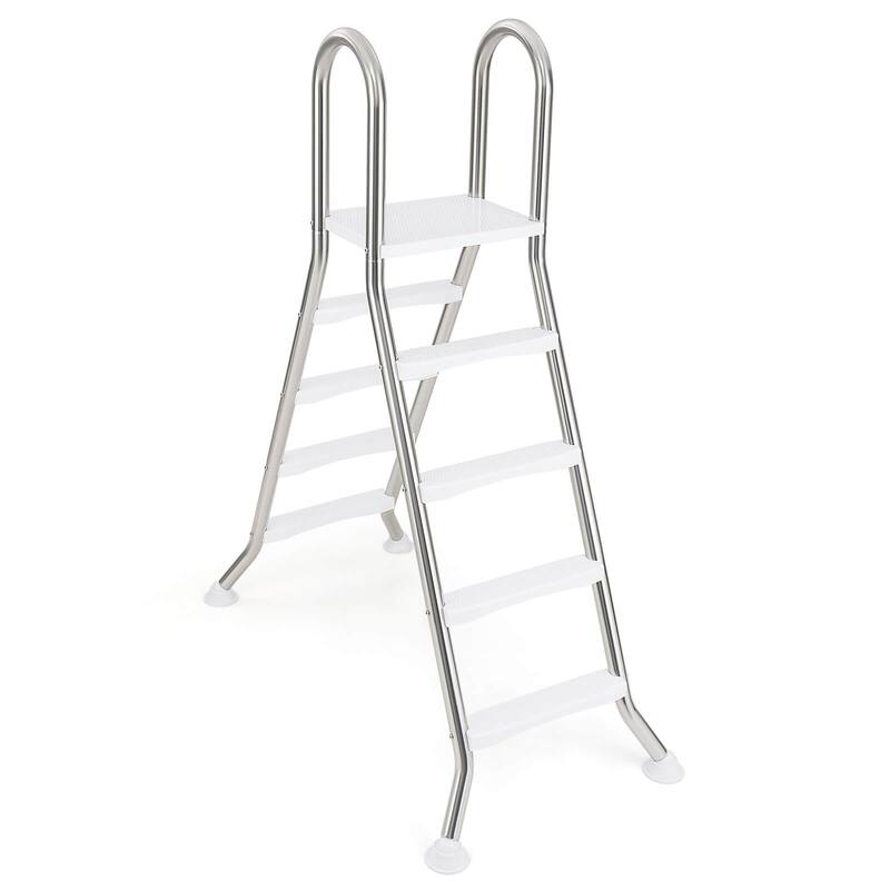 Costway 75.6" Above Ground Pool Ladder with Top Platform Non-slip - See Details