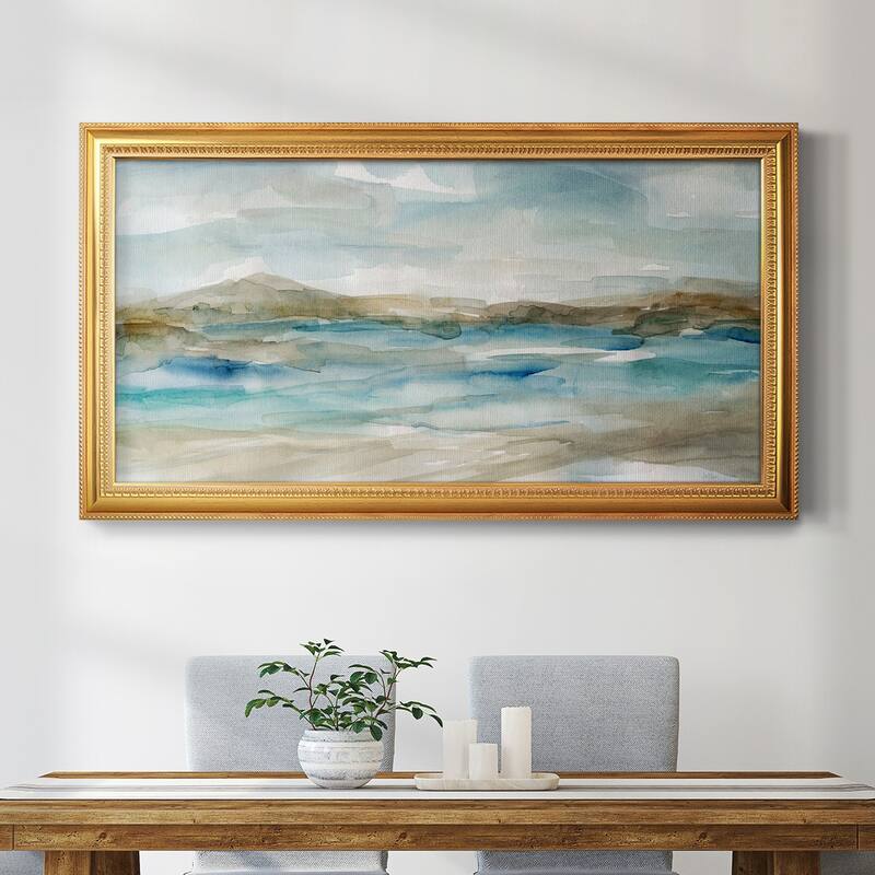 Peaceful Beach II Premium Framed Canvas- Ready to Hang