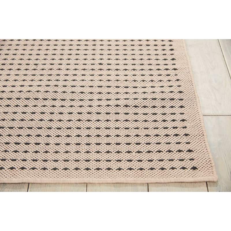 Calvin Klein Seattle Cord Striped Contemporary Area Rug by Nourison