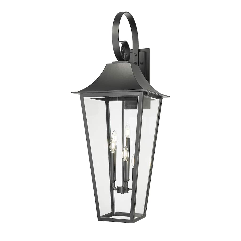 Gannon 5 Light Outdoor Wall Light in Black
