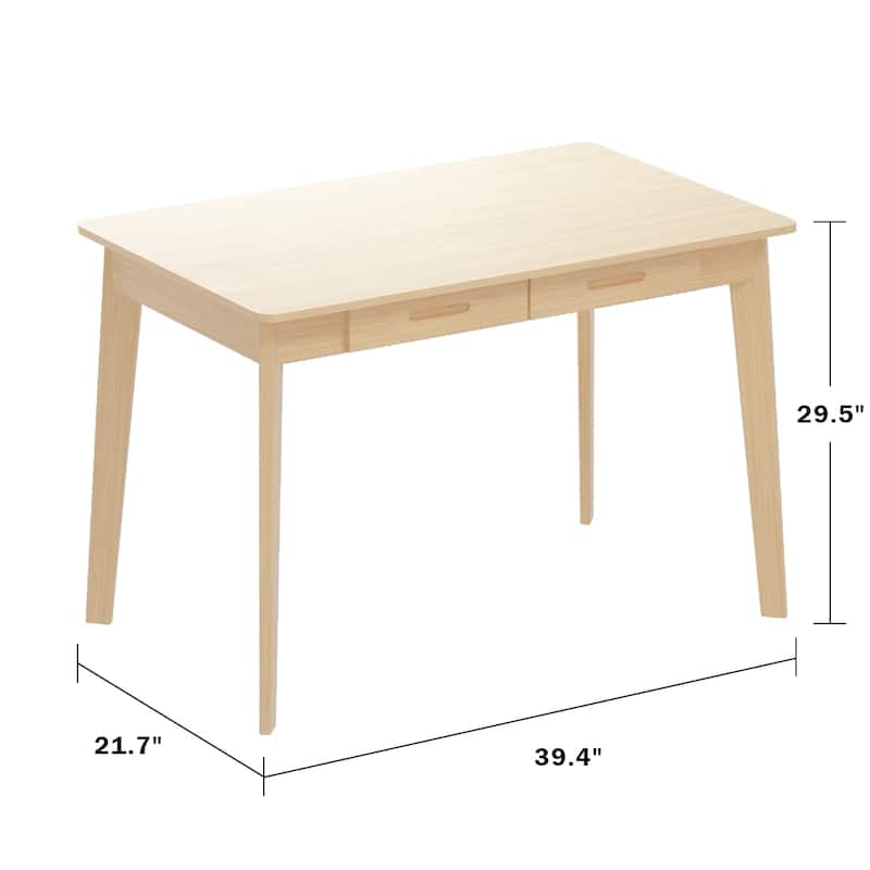Computer Writing Desk with 2-drawer for Home and Office