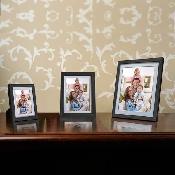 9 Pack 4x6 Picture Frames, Black Frames for Photos 4x6 with Mat or 5x7 Without Mat, Table Top and Wall Mounting Decor, Size: 4x6 Inches Photo