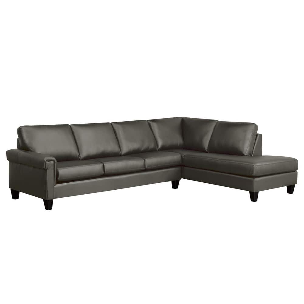 Brooke Top-grain Italian Leather Sectional Sofa