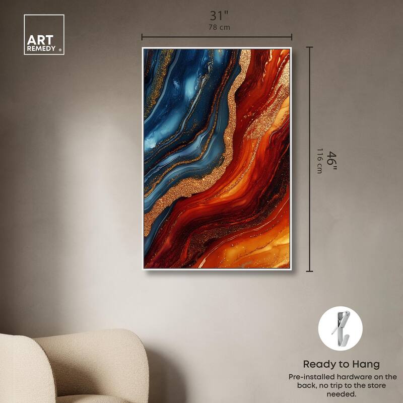Gilded Galaxy Canvas by Art Remedy