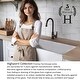 preview thumbnail 13 of 11, Highpoint Collection 36-inch Workstation Fireclay Apron Sink with Accessories - 36" x 19" x 10"