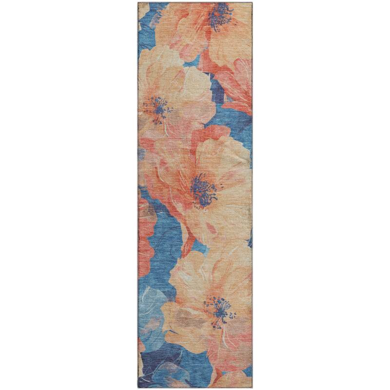 Premium Washable Super Soft Contemporary Floral Mayfield Rug