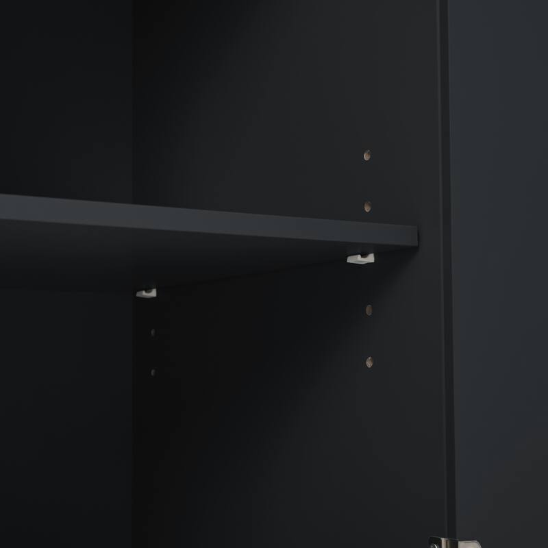 39.80'' Rubber wood Kitchen Island with Power Outlet, Drop Leaf, Adjustable Shelf and 2 Drawers - 39.8'' x 29.33'' x 33.7''