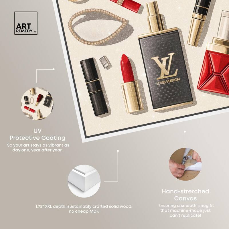 Luxury Makeup Collection Canvas by Art Remedy