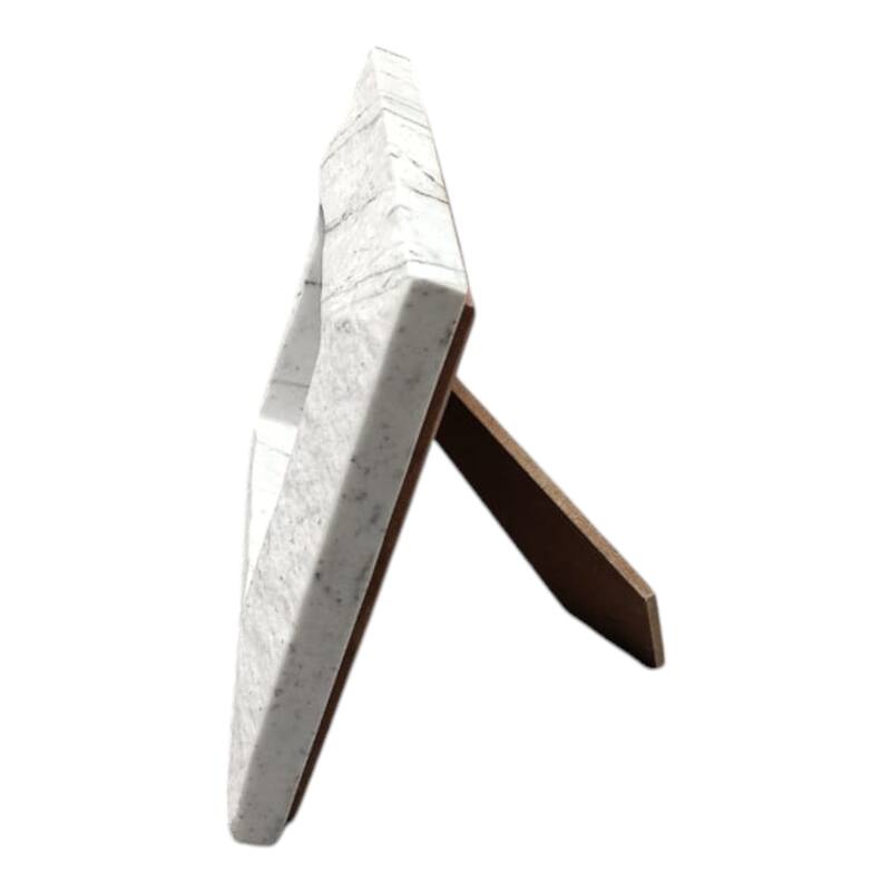 Stone Wood Frame Capri Style Modern Design for Home Office - 1" White