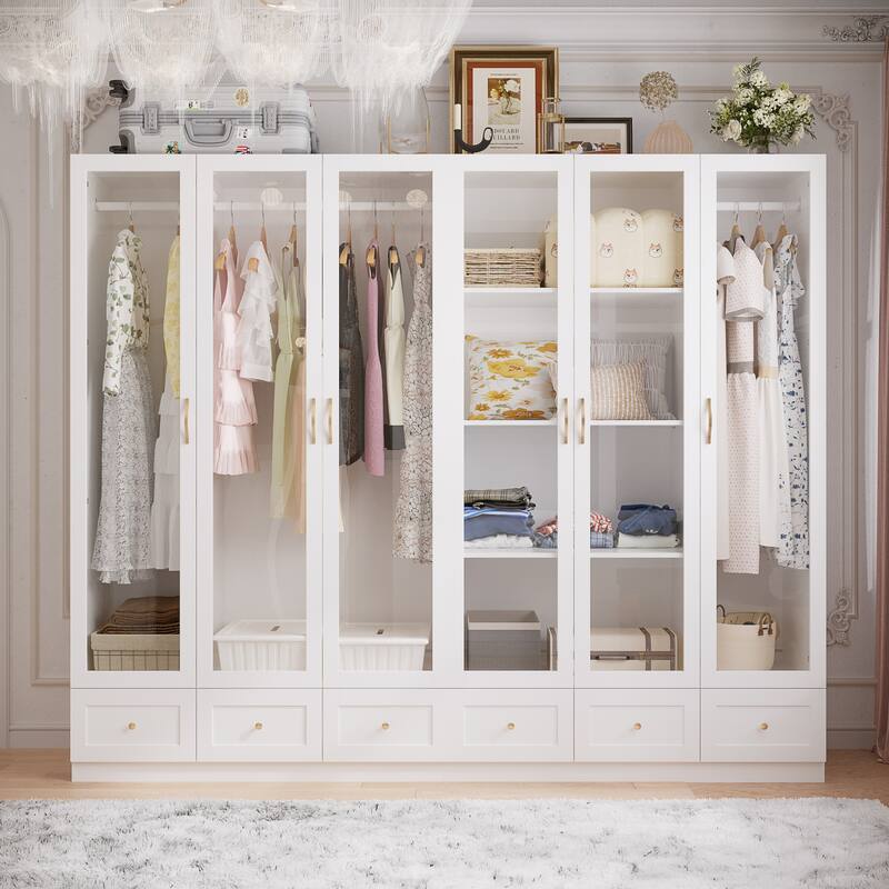 Chic Modular Closet System Wardrobe Units Armoires Home Organization