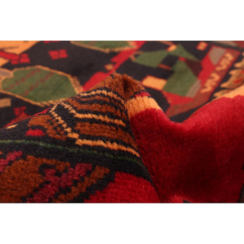 ECARPETGALLERY Hand-knotted Teimani Red Wool Rug - 3'6 x 6'6