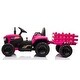 preview thumbnail 2 of 16, 12V Kids Ride On Tractor with Trailer, Battery Powered Electric Car w/ Music, USB, Music,LED Lights, Vehicle Toy for 3 to 6 Ages