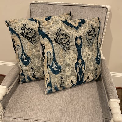 HERAT ORIENTAL Handmade Chenille Throw Pillow Set