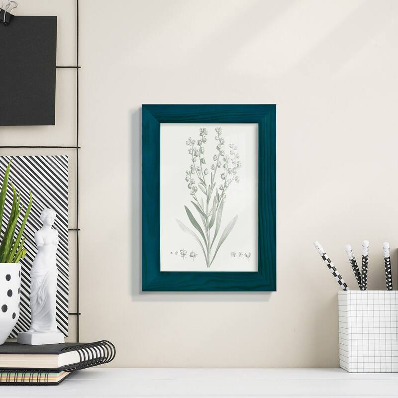 Botanical Study in Sage I -Framed Print w/glass-Cherry Red