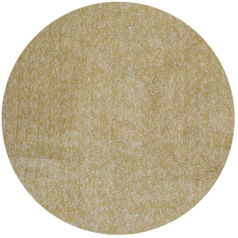 Domani Euphoria Cozy Yellow Heather Rug - 6' Round - Yellow Heather