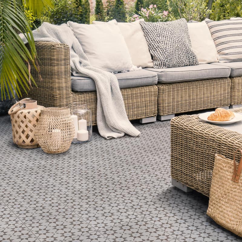Merola Tile Farnese Aventino Humo 11-1/2" x 11-1/2" Porcelain Floor and Wall Tile