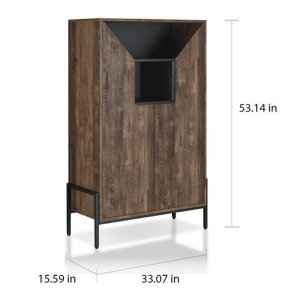 Carbon Loft Cassini Rustic 8-shelf Shoe Cabinet
