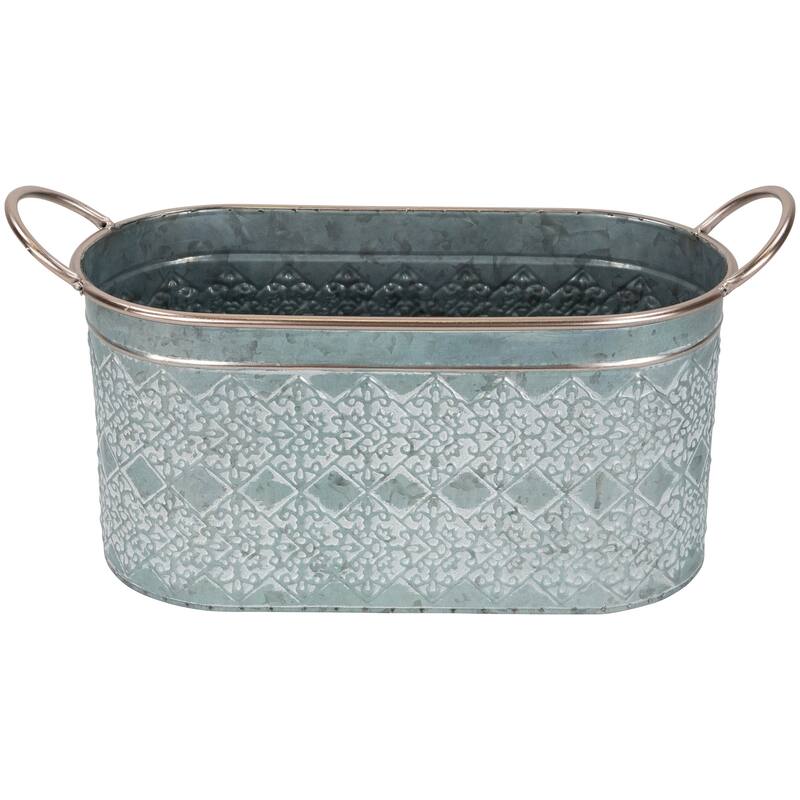 Metal Storage Bins with Handles - 19.25" - Set of 2
