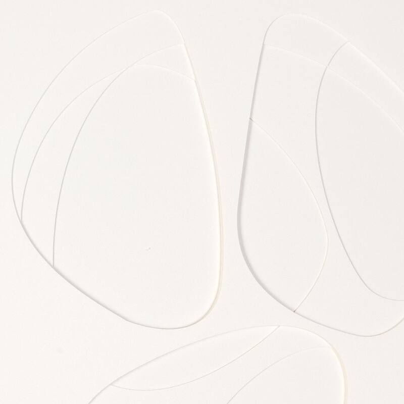 HomeRoots White Geo Trio Brown Shadowbox Wall Art