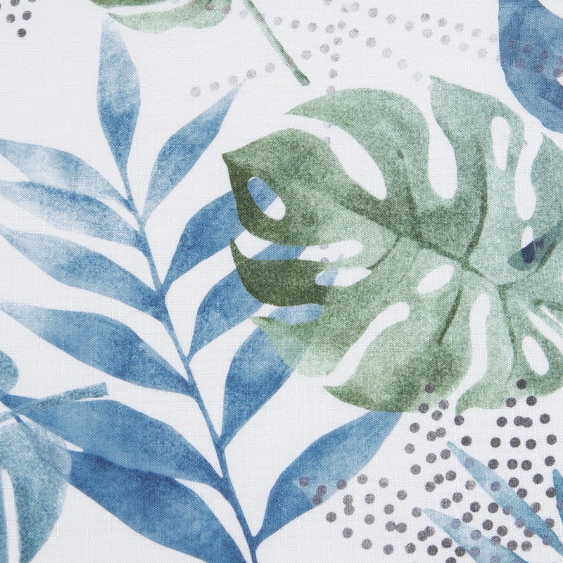 Blue Palm Shower Curtain