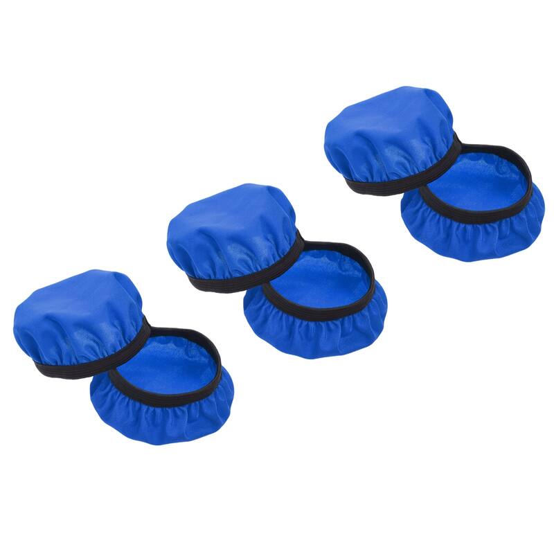 3 Pairs Blue Fabric Headphone Covers, Fits 2.36"-3.54" Earphones