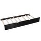 preview thumbnail 16 of 55, Twin Size L-Shaped Upholstered Platform Bed with Trundle and Two Drawers Linked, Solid Pine Wood Bed Frame, Built-in Desk