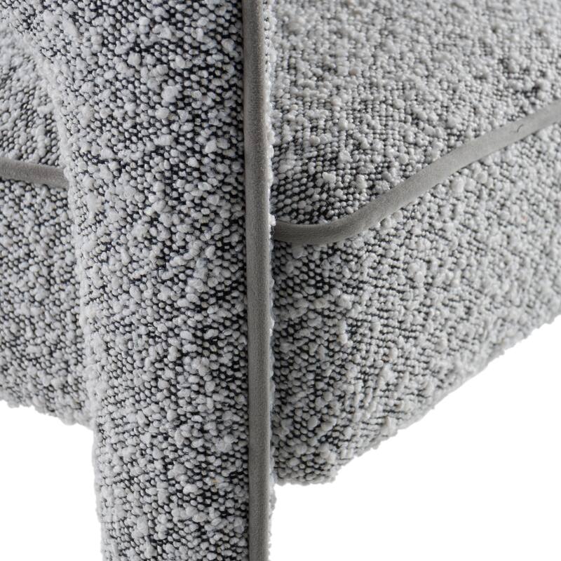 Modrest Kasem Modern Grey Fabric & Gold Dining Chair