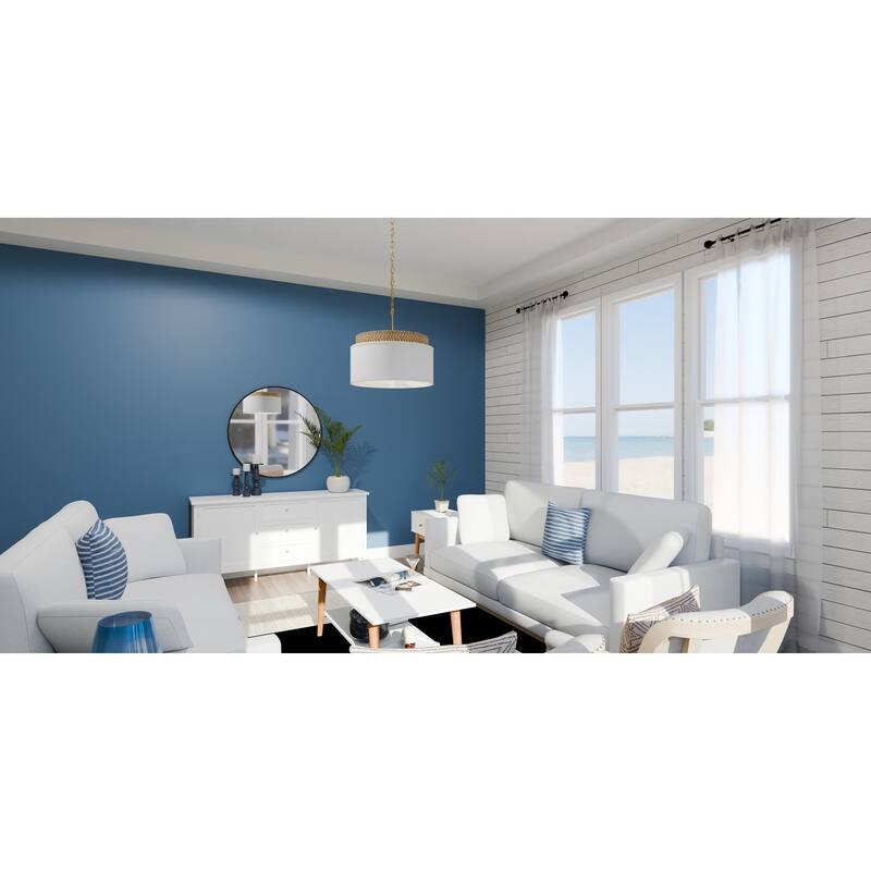 Malia 4-Light Brushed Gold Pendant Light