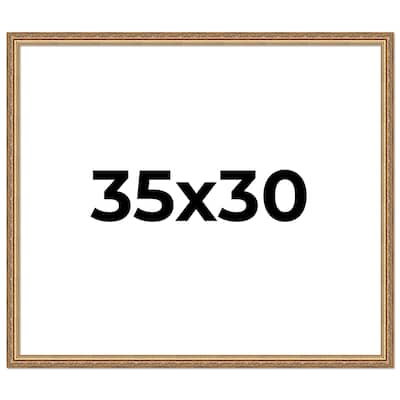 35x30 Frame Red Solid Wood Picture Frame Width 1.75 Inches | Interior Frame Depth 1 13/16 Inches